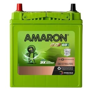 Amaron Go Series Hi Life Car Battery - Go - Go 38B20L with Warranty- 60 Months (30 Months Free + 30 Months Pro Rata),12 Volt